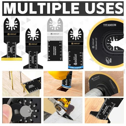 52PCS Oscillating Tool Blades, Universal Multi Tool Blade Kit - size: 50pcs kits