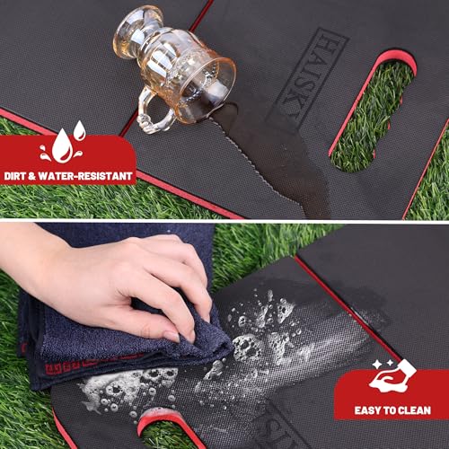 Foldable Extra Thick Kneeling pad, 1 Pack, Red,20.4x11.8 in - color: Red & Black