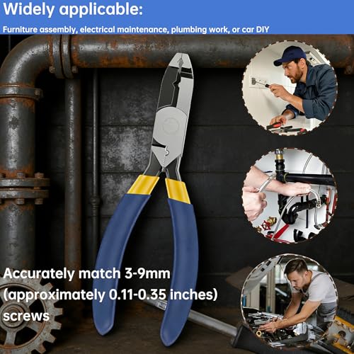 2 Pcs Multi-Function Screw Extractor Pliers, Screw Removal Pliers