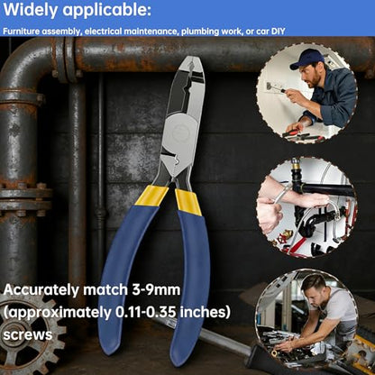 2 Pcs Multi-Function Screw Extractor Pliers, Screw Removal Pliers
