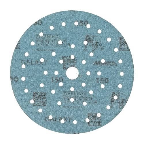 Mirka Galaxy Multifit 6 Inch Ceramic Discs, 150 Grit, Hook & Loop, 50 Pack - size: Grit 150