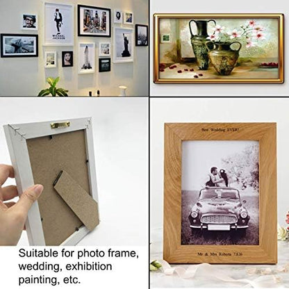 100 Pack Small Steel Sawtooth Picture Hangers with Screws (Gold) - color: Small Gold - 100 Pack
