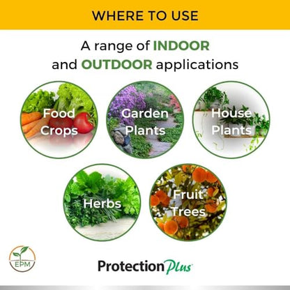 Eco-Safe Plant Protection, Broad Spectrum Insecticide, Fungicide, Miticide; Kill and Repel Mites, Whitefly, Aphids, Thrips, More; EPM Protection Plus 8 Oz Concentrate - size: 8 oz Concentrate