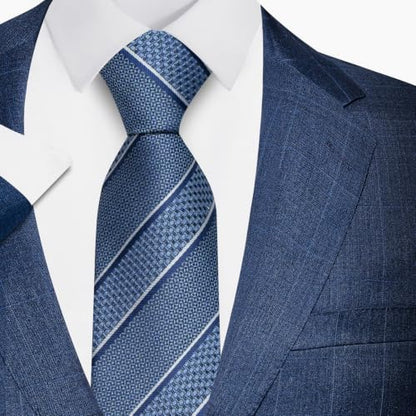 joy alice Tie For Men 6 PCS Necktie Woven Jacquard Neck Ties Set Neck Ties - color: Striped Black Blue Purple Burgundy