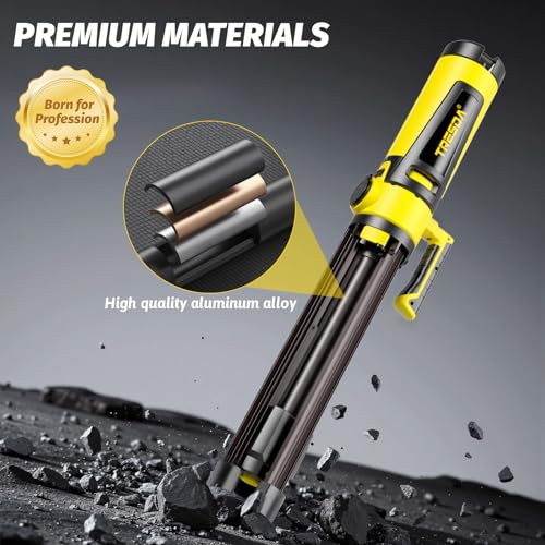 Tresda 12000LM Rechargeable LED Work Light with Telescoping Tripod Stand