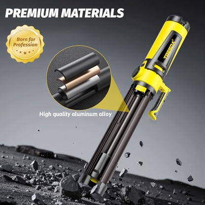 Tresda 12000LM Rechargeable LED Work Light with Telescoping Tripod Stand