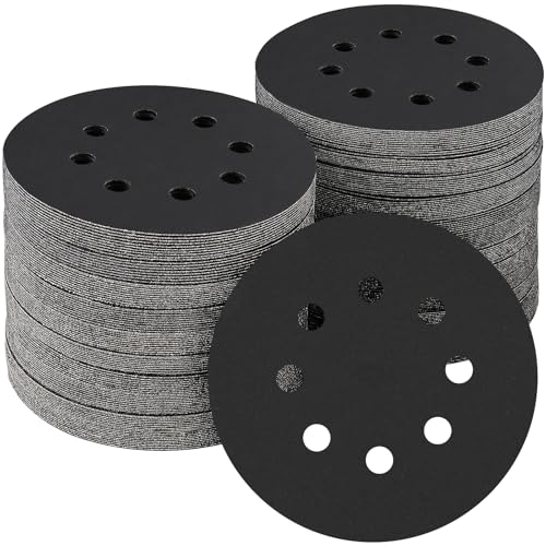 100PCS 5 Inch Sanding Discs 320 Grit Random Orbit Sander Sandpaper - style: Silicon Carbide
