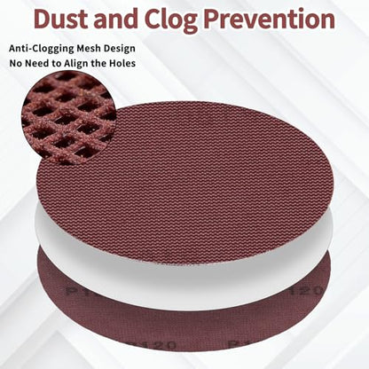 9 inch Mesh Sanding Discs 80-320 Grit 25Pcs Sandpaper for Drywall - style: Grit MAX