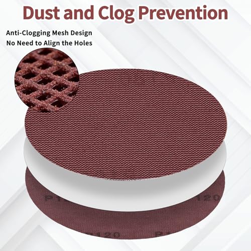 9 inch Mesh Sanding Discs 180 Grit 25Pcs Sandpaper for Drywall - style: 180 Grit