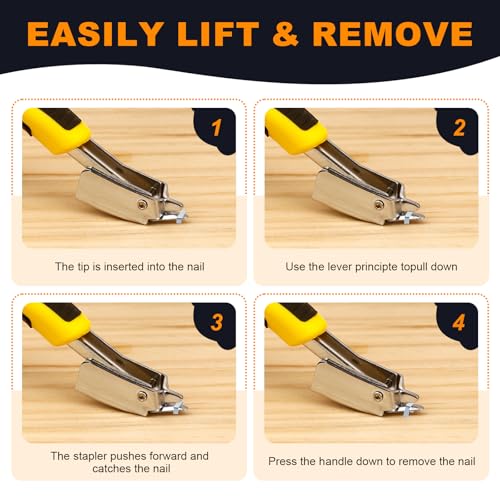 2PCS Upholstery Staple Remover,Staple Puller Tool,Heavy Duty Staple Remover - color: 2 Pack