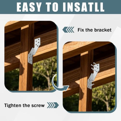 40 Pcs Right Size Galvanized Steel Hurricane Straps Tie Brackets| - size: Right Side