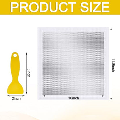 Yaocom 4 Pcs 10 X10 Inch Drywall Patch Repair Kit, Self Adhesive Mesh - size: 10 x10"