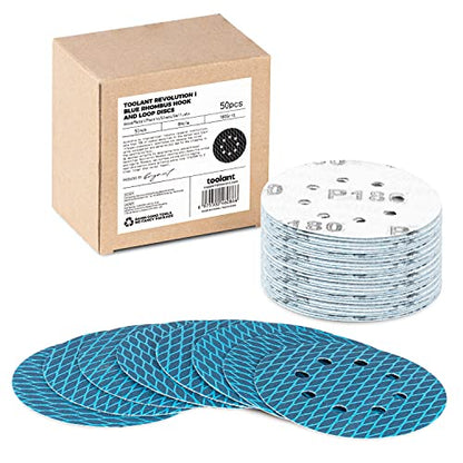 toolant Diamond Shape 5 Inch 180 Grit Sanding Discs, 50Pack - style: (5 inch)180 grit