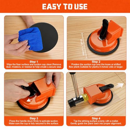 Heavy-Duty Vinyl Click Flooring Gap Repair Tool Set