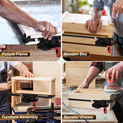 Sebupar Strap Clamp, 23 ft Variable Angle Band Clamp for Woodworking, Picture Frame, Barrel & Irregular Shaped Items - size: 1 PACK