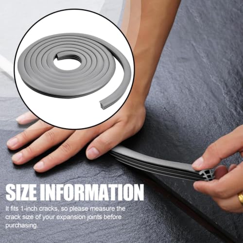 Concrete Expansion Joint Strips 100Ft 1/2Inch EPDM Rubber Crack Strip - size: 100 ft long and 1/2" Wide