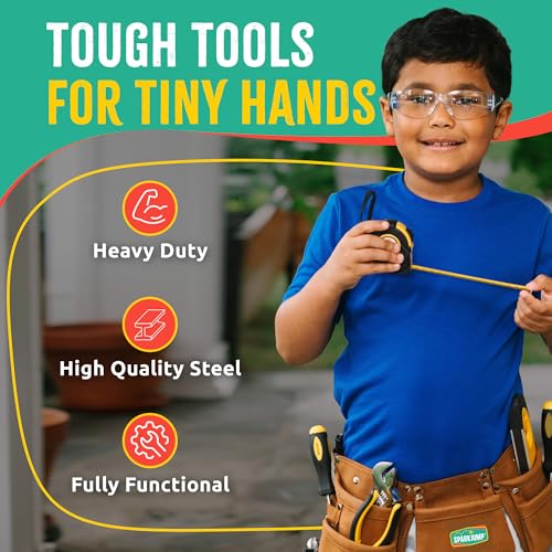 Sparkjump Deluxe Kids Tool Set - color: Brown
