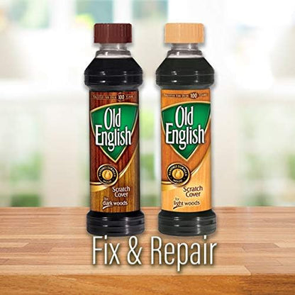 Old English Scratch Cover for Light Woods, 8 Fl Oz.