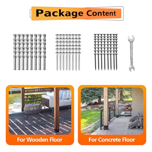 4 Pcs 4“× 6” Post Base Fit (Inner Size 3.6"x 5.6") Post - size: 4 Pcs, style: 4"x 6"