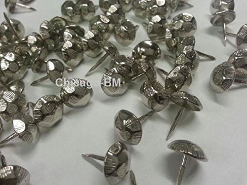 B.C. Upholstery Decorative Nails - CS No. 6901-NP 1/2 - Oxford Nickel Plated - 7/16 D x 1/2 L (500 Count) - size: 500 Nails per Box