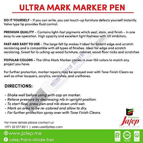 Mohawk Ultra Mark Wood Stain Touch Up Marker, Black Glaze, M280-4005, 1 Count