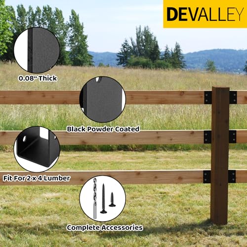 Deck Railing Concealed Brackets,DIY Woodwork Concealed-Flange Hanger for 2" x 4”(Actual:1.5" x 3.5") Wood Beam,U-Shaped Joist Hanger Bracket for Wood Fence,Deck Handrails,Staircase - 12Pack