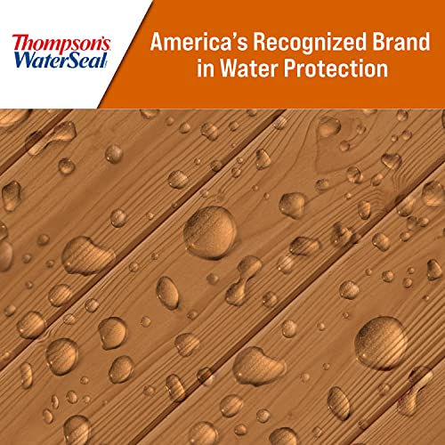Thompson’s WaterSeal Semi-Transparent Waterproofing Wood Stain and Sealer, Desert Tan, 1 Gallon - color: Desert Tan