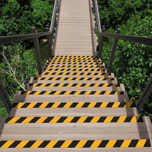 Heavy Duty Anti Slip Tape 2" x 33Ft Waterproof Non‑Slip Safety Grip Tape - size: 2 Inch x 33 Ft, Black Yellow