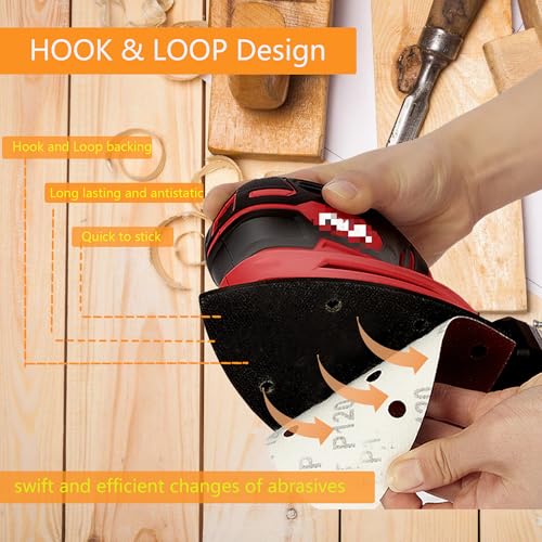 3pcs Mouse Detail Sanding Interface Pad 140mm*90mm 5 Holes Foam Interface Mouse Sander Sandpaper Backing Pad ﻿ - size: 5 Holes Mouse Interface Pad