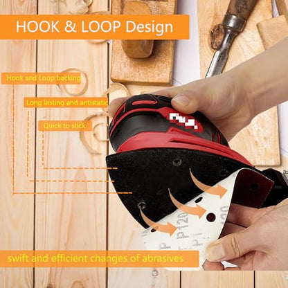 3pcs Mouse Detail Sanding Interface Pad 140mm*90mm 5 Holes Foam Interface Mouse Sander Sandpaper Backing Pad ﻿ - size: 5 Holes Mouse Interface Pad