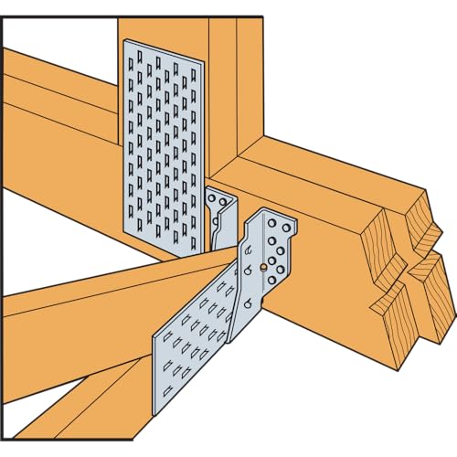 Simpson Strong-Tie HUS26 HUS Heavy U-Shaped Hanger - for 2x6 Beam Size, Face-Mount Joist Hanger, Double-Shear Nailing, Zinc Galvanized Steel Construction