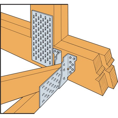 Simpson Strong-Tie HUS26 HUS Heavy U-Shaped Hanger - for 2x6 Beam Size, Face-Mount Joist Hanger, Double-Shear Nailing, Zinc Galvanized Steel Construction