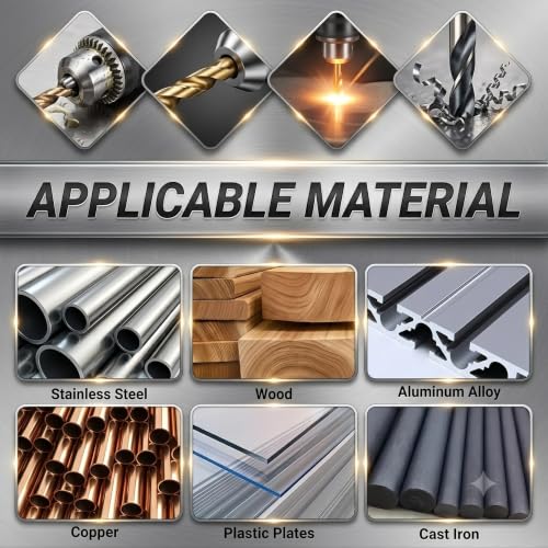 29Pcs Cobalt Drill Bit Set, 135 Degree Tip High Speed Steel with Black and Gold Finish, Stainless Steel, Plastic and Wood with Indexed Round Case 1/16"-1/2" - color: 4341-29Pcs