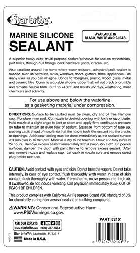 STAR BRITE Marine Silicone Sealant White - Waterproof