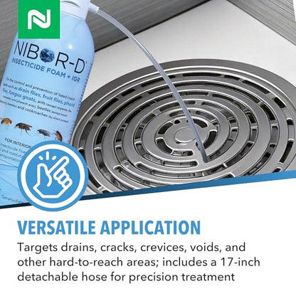 Nisus Nibor-D Insecticide Foam with IGR, 1 Pack, 21 oz Can - size: 1 Pack