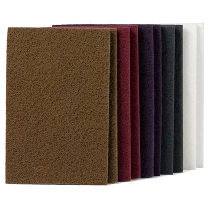 Scuff Pad 6” x 9” Scuff Pads,2 Each of Maroon&Grey&Gold&Purple&White,Scuff Pads for Paint Prep, Total 10PCS,Aluminum Oxide Abrasive Pads for Scuffing,Surface Adhesion Preparation,Cleaning - color: 150-1200grit-Gold/Maroon/Purple/Gray/White