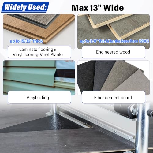 Laminate Flooring/Siding Cutter Blade, 13" Replacement Blade Compatible with Marshalltown LWFS13 Flooring Cutter, Floor Cutting Tool Cuts Engineered Wood, Fiber Cement Board, Siding, SPC LVP VCT Plank