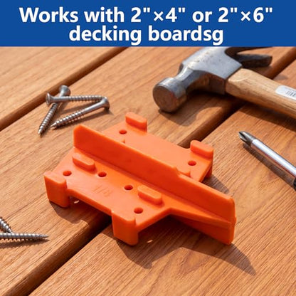 2 Pcs ABS Deck Board Spacer, 1/8 and 3/16 Inch Deck Board Spacing Tool - color: 2 Pcs