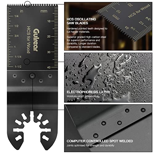 15PCS Universal Oscillating Tool Oscillating Saw Blades, Oscillating Multitool Quick Release Saw Blades for Wood Metal Plastics, for Dewalt and Bosch, Ideal Tool for DIY Enthusiasts and Detailing Work - style: 15pcs oscillting tool saw blades