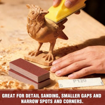 100Pcs Micro Detail Sander Paper Kit, 3.5x1.2 Inch, 120 Grit - style: 120 Grit