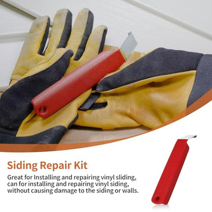 Vinyl Siding Removal Tool Fits for Reattach Siding Repair, Red