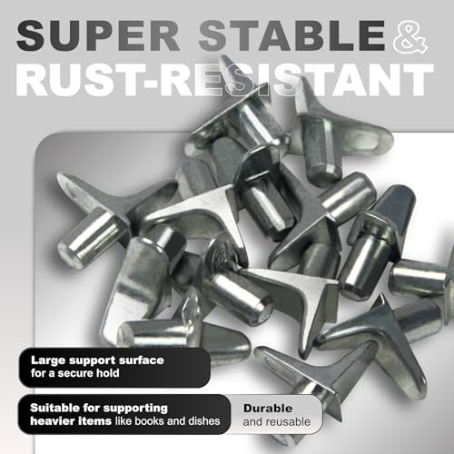 Shelf Support Pegs - Cabinet Shelf pins 5 mm, ~0,2 in (20 pcs.)