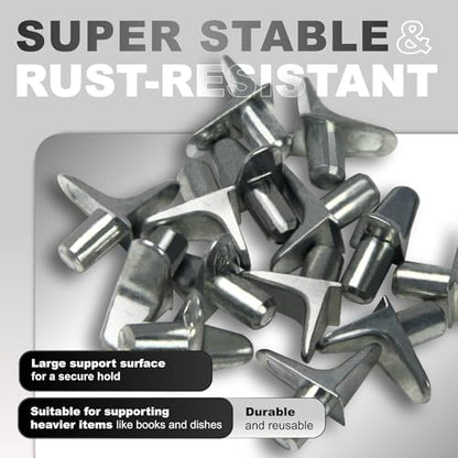 Shelf Support Pegs - Cabinet Shelf pins 5 mm, ~0,2 in (20 pcs.)