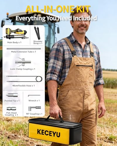 Cordless Grease Gun, 15000 PSI, 5-Speed LCD, 2×4000mAh Batteries