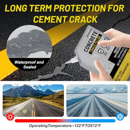 Concrete Crack Filler Outdoor, Self-Leveling Waterproof Sealant（3）