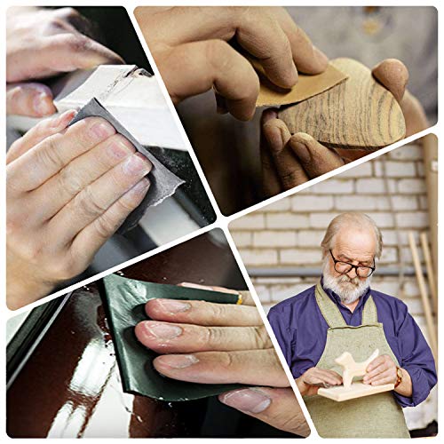 Sandpaper, 48 Sheets, 80-5000 Grit - size: 80-5000 Grit, 48 Sheets, 9 x 3.6 inches