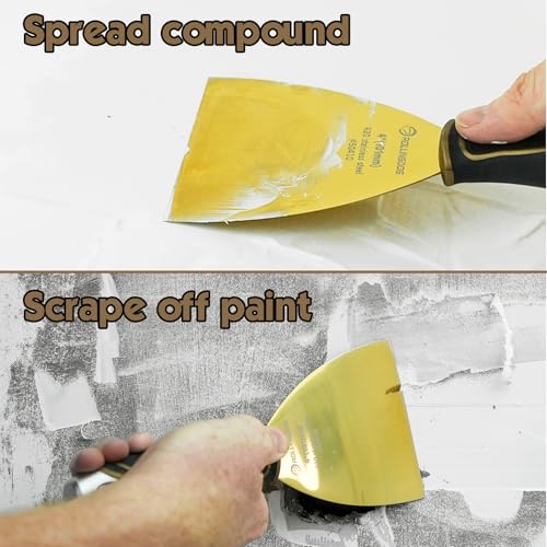 ROLLINGDOG 4 inch Putty Knife Drywall Joint Knife Flexible Blade - color: 4 Inch
