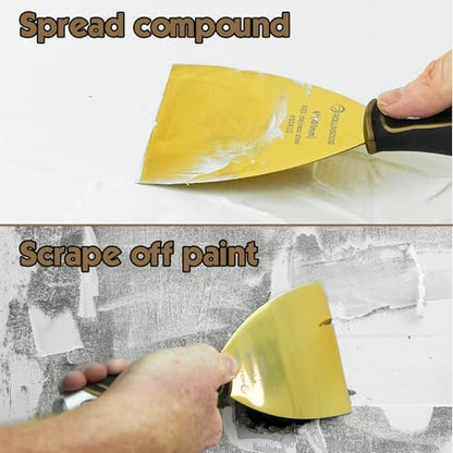 ROLLINGDOG 4 inch Putty Knife Drywall Joint Knife Flexible Blade - color: 4 Inch