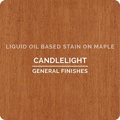 General Finishes Oil Based Penetrating Wood Stain, 1 Quart, Candlelight - color: Candlelight, size: 1 Quart