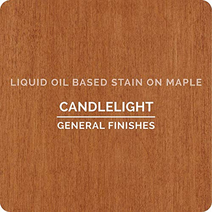 General Finishes Oil Based Penetrating Wood Stain, 1 Quart, Candlelight - color: Candlelight, size: 1 Quart